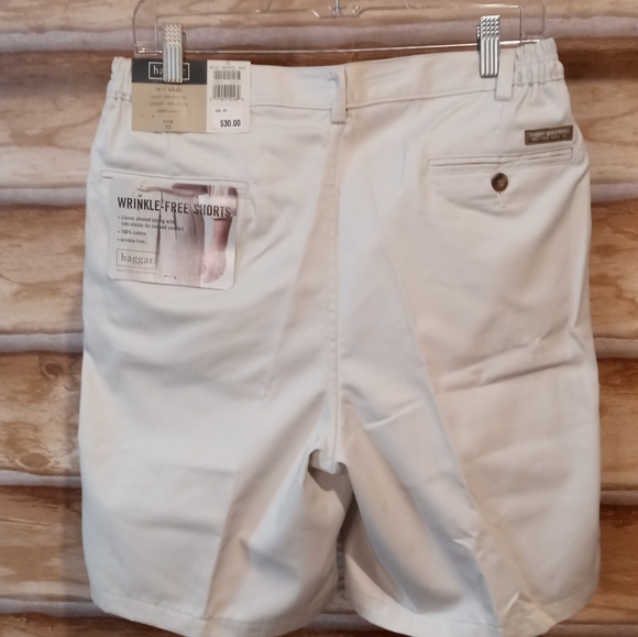 Haggar dress twill khaki shorts NWT - Picture 2 of 7